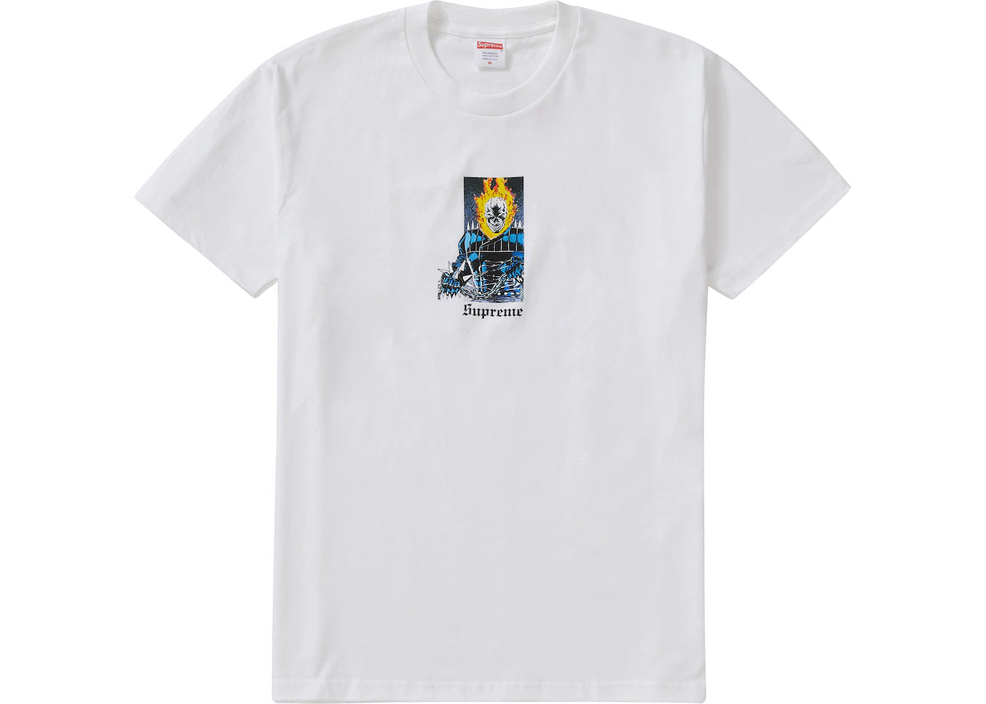 SUPREME GHOST RIDER TEE WHITE