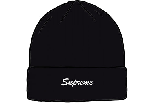 SUPREME LOOSE GAUGE BEANIE (SS22) "BLACK"