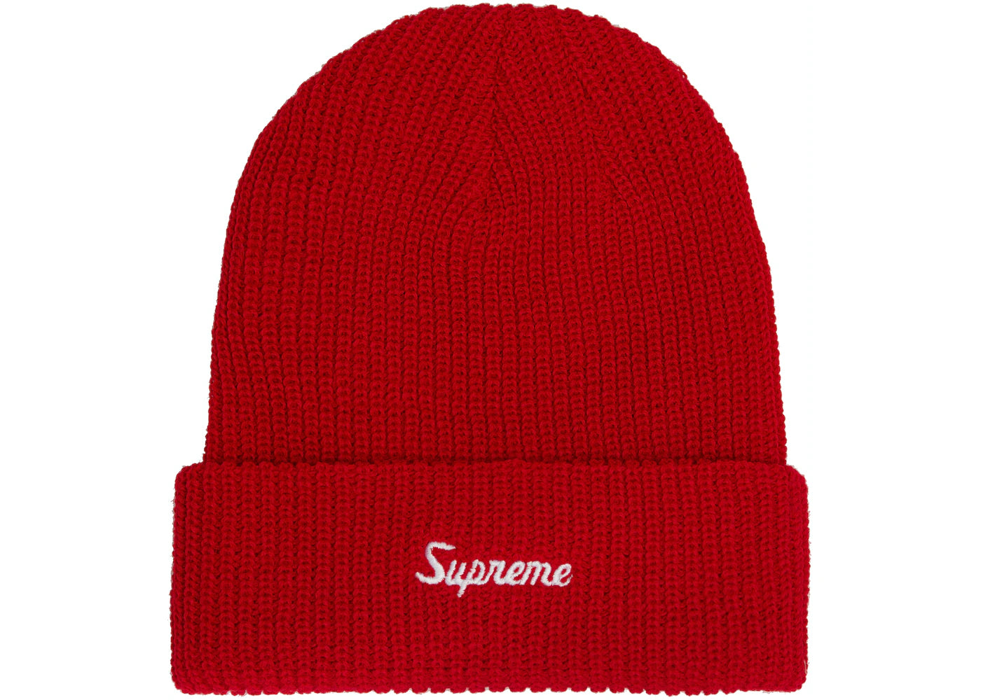 SUPREME LOOSE GAUGE BEANIE SS22 "RED"