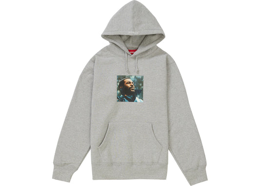 SUPREME MARVIN GAYE HOODED SWEATSHIRT HEATHER GREY