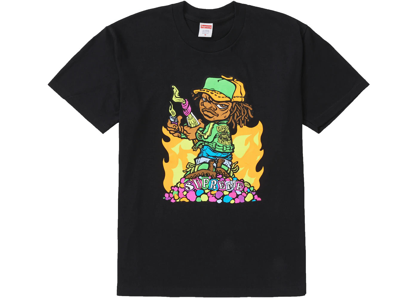 SUPREME MOLOTOV KID TEE BLACK