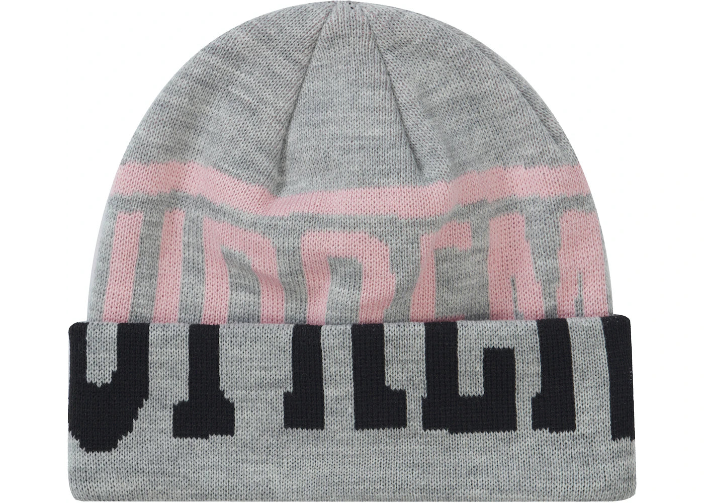 SUP NEW ERA 2-TONE LOGO BEANIE "HEATHER GREY/PINK"