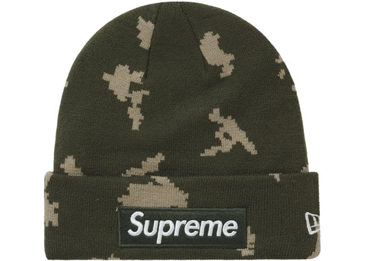 SUP NEW ERA BOX LOGO BEANIE FW21 "OLIVE RUSSIAN CAMO"