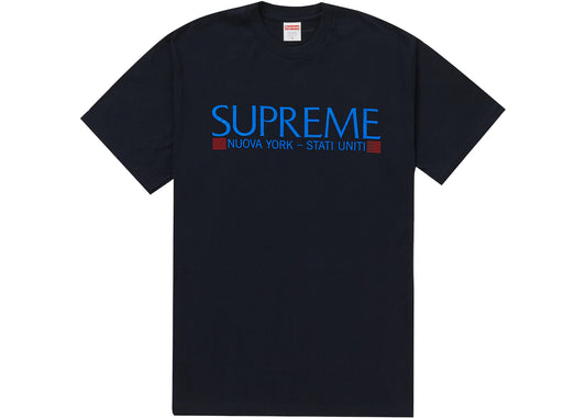 SUPREME NUOVA YORK TEE NAVY