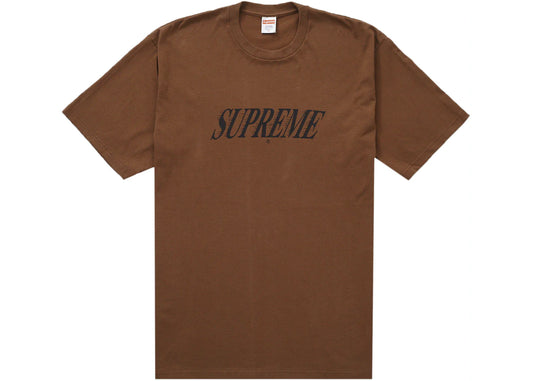 SUPREME SLAPSHOT TEE "BROWN"