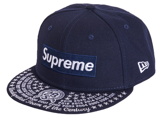 SUPREME UNDISPUTED BOX LOGO NEW ERA "NAVY"