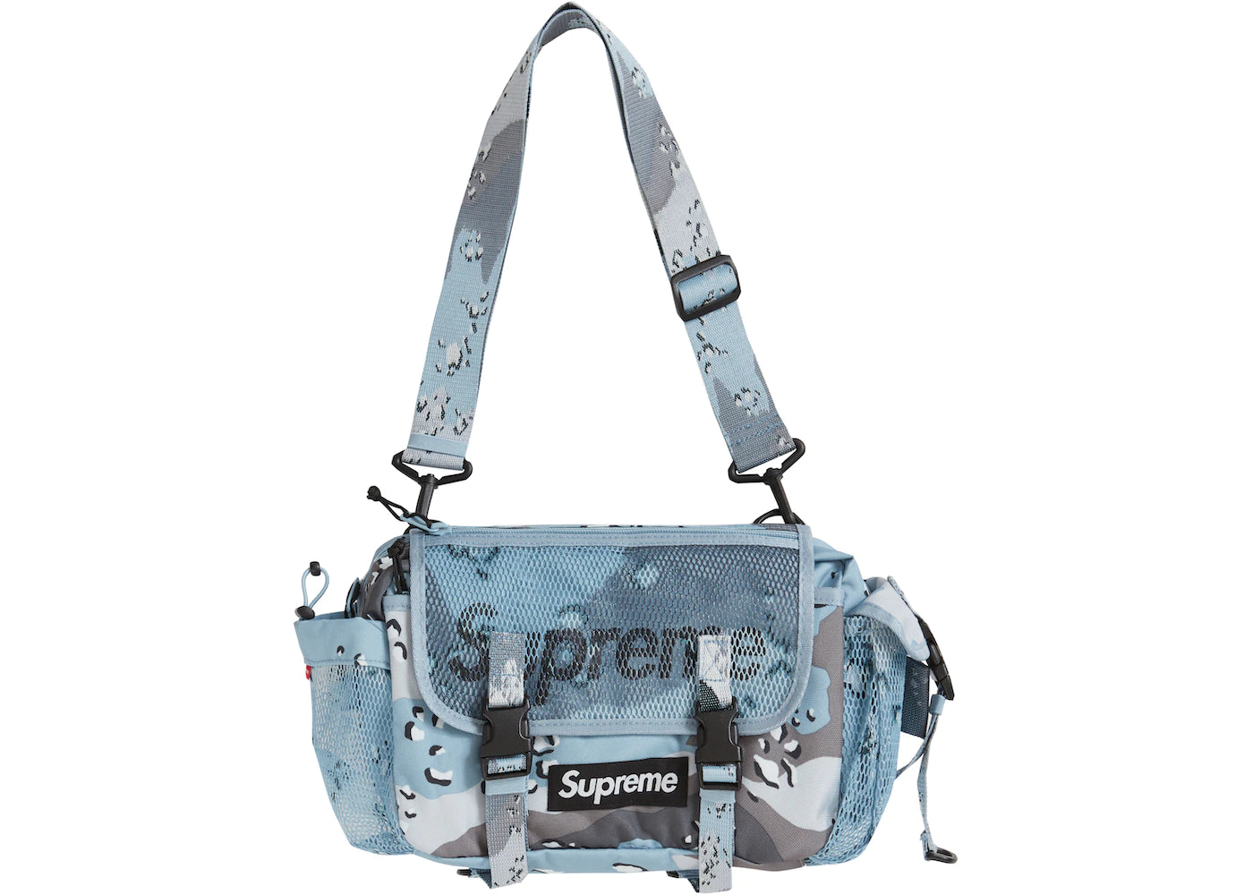 SUPREME WAIST BAG (SS20) BLUE CHOCOLATE CHIP CAMO