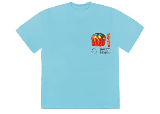 TRAVIS SCOTT CACTUS JACK C/O 2020 T-SHIRT LIGHT BLUE