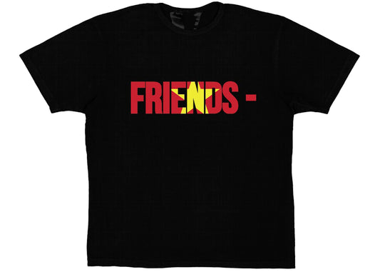 VLONE BLUE FRIENDS TEE "BLACK"