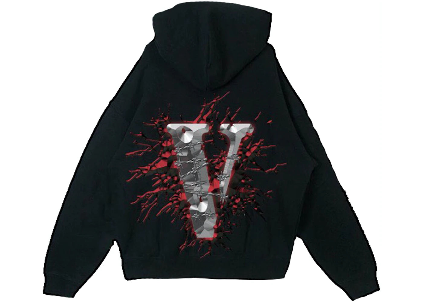 VLONE BLUE FRIENDS HOODIE "BLACK"