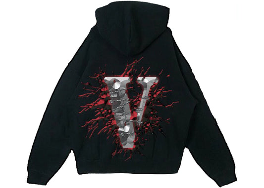 VLONE BLUE FRIENDS HOODIE "BLACK"