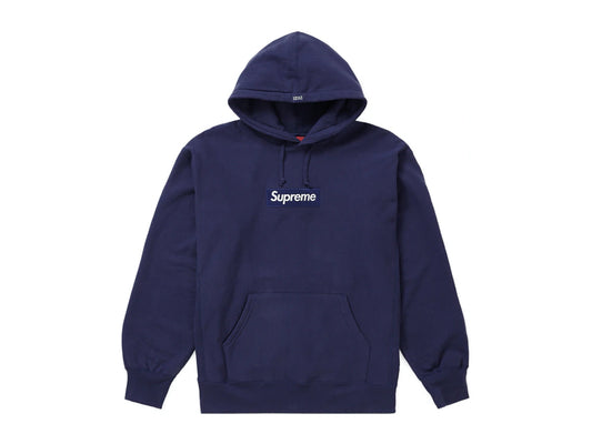 SUPREME BOX LOGO HOODED SWEATSHIRT FW21 "WASHED NAVY"