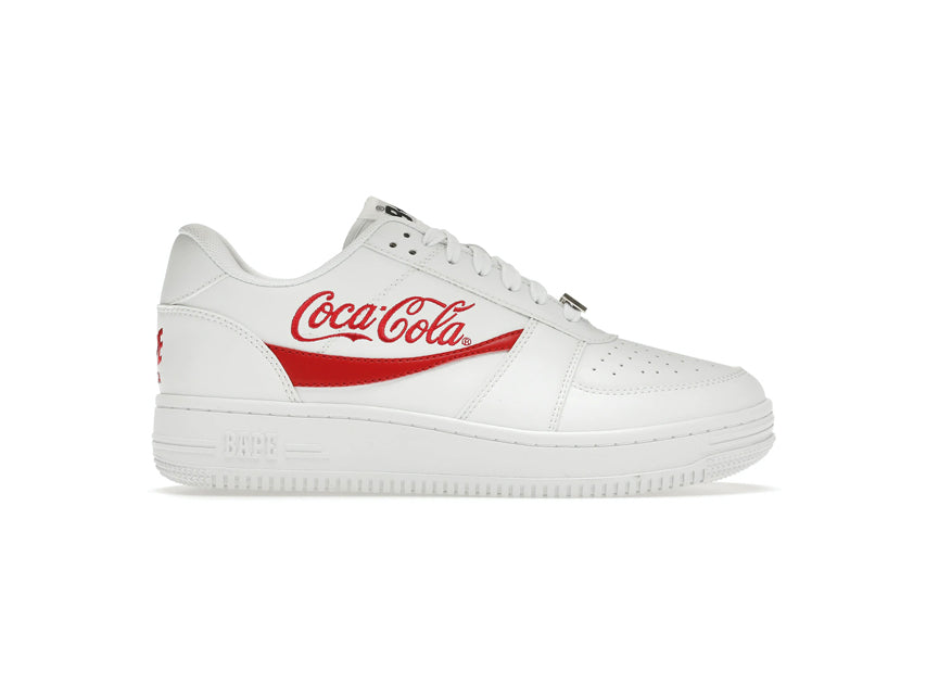 BAPE BAPESTA LOW "COCA COLA WHITE"