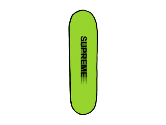 SUPREME MOTION LOGO CRUISER SKATERBOARD DECK "LIME"