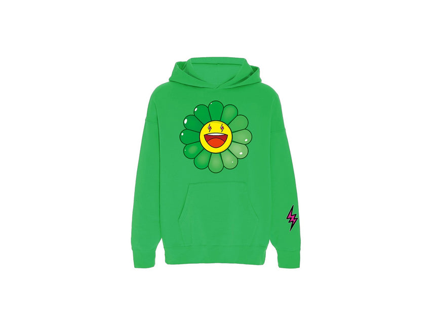 MURAKAMI X J. BALVIN VERDE FLOWER HOODIE "GREEN"