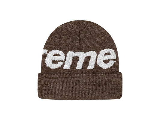 SUP BIG LOGO BEANIE FW21 "BROWN STATIC"