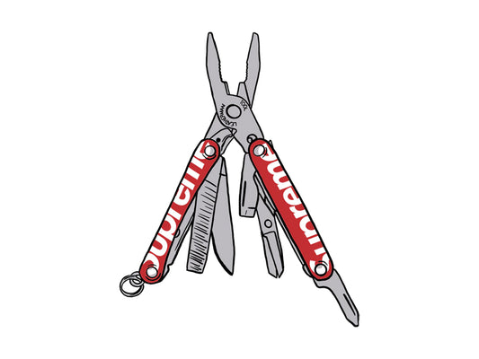 SUPREME LEATHERMAN SQUIRT PS4 MULTITOOL"RED"