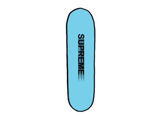 SUPREME MOTION LOGO CRUISER SKATERBOARD DECK "BLUE"