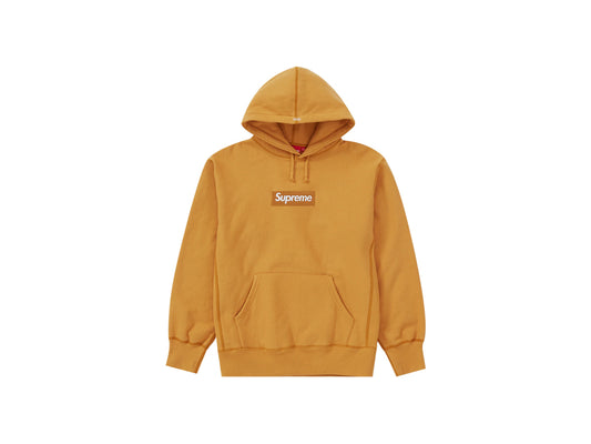 SUP BOX LOGO HOODED SWEATSHIRT FW21 "LIGHT MUSTARD"