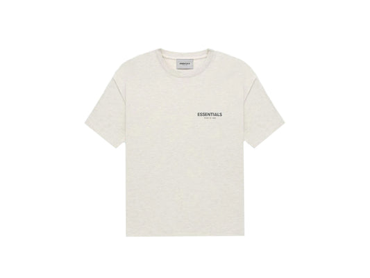 ESSENTIALS CORE COLLECTION TEE FW21 "LIGHT HEATHER OATMEAL"