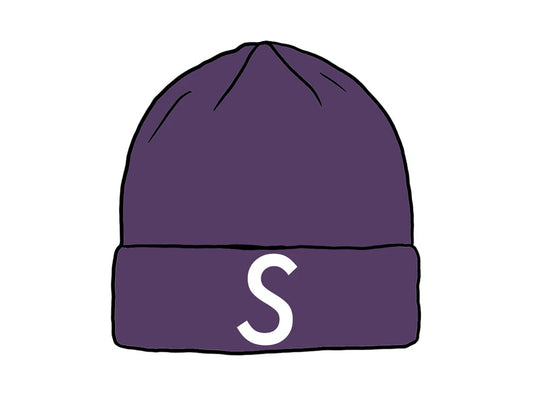 SUPREME NEW ERA SWAROVSKI S LOGO BEANIE "PURPLE"