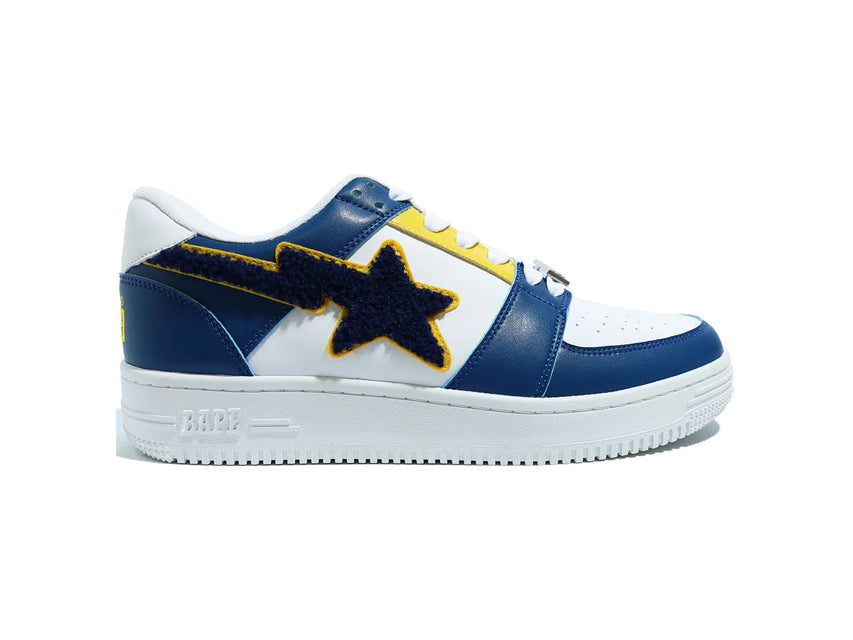 BAPE BAPESTA LOW "PATCHED NAVY/YELLOW/WHITE"
