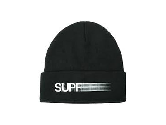 SUP MOTION LOGO BEANIE "BLACK"