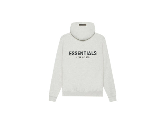 ESSENTIALS PULLOVER HOODIE SS21 "LIGHT HEATHER OATMEAL"