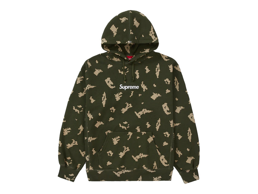 SUPREME BOX LOGO HOODED SWEATSHIRT FW21 "OLIVE RUSSIAN CAMO"