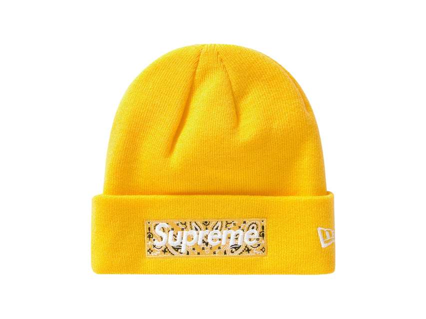 SUPREME NEW ERA BOX LOGO BEANIE FW19 "YELLOW"