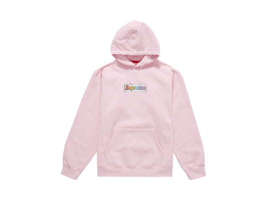 SUPREME BLING BOX LOGO HOODED SWEATSHIRT "LIGHT PINK"