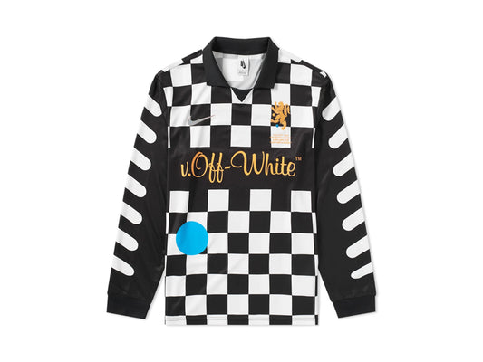 NIKE LAB OFF WHITE JERSEY L/S "CHECKERBOARD"