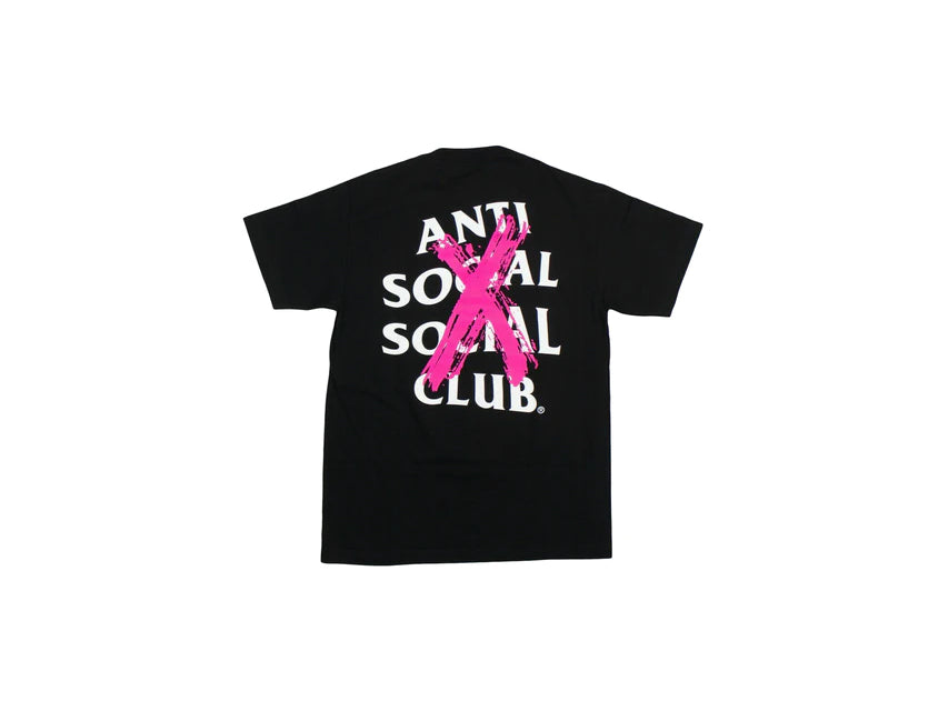 ASSC PINK FRONT GREEN BACK TEE "BLACK"