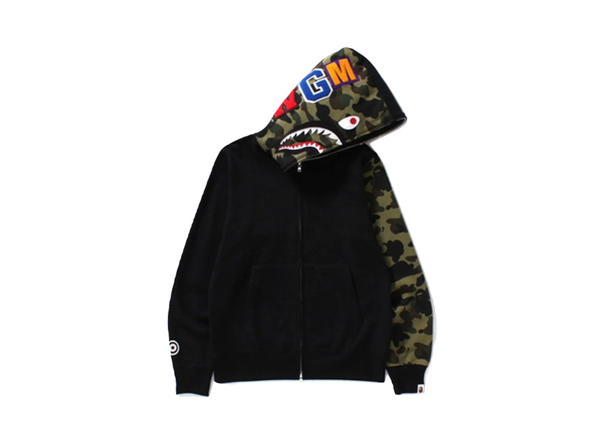 BAPE SHARK WGM HOODIE "BLACK/GREEN CAMO"