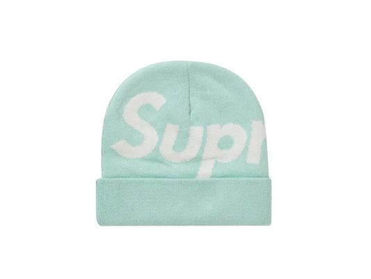 SUPREME BIG LOGO BEANIE (FW21) "TURQUOISE"