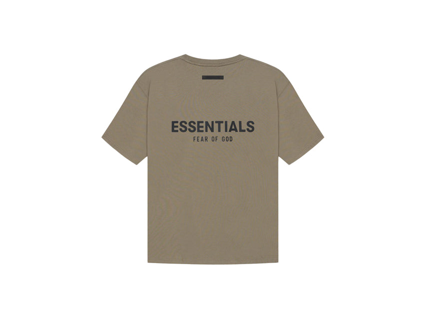 ESSENTIALS BACK LOGO TEE SS21 "TAUPE"
