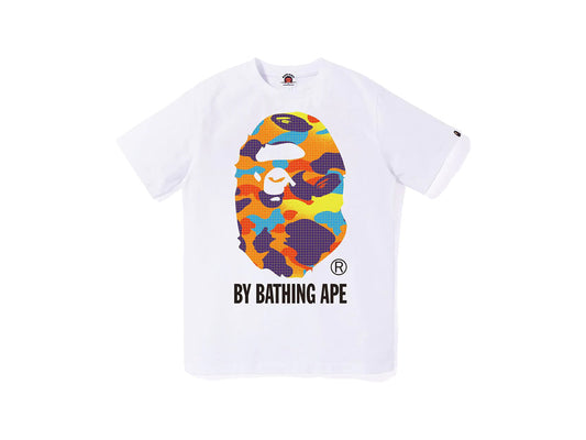 BAPE APE HEAD MULTI GRID CAMO TEE (KIDS) "WHITE"